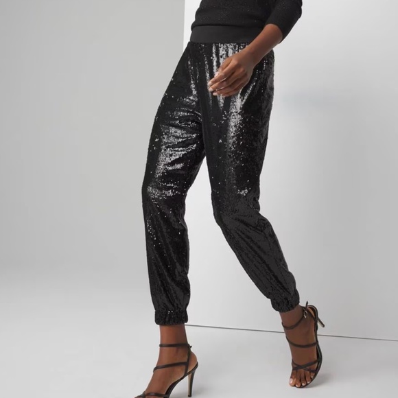 Express Pants - Express Black Sequin Joggers – Size 2 (Stretchy, fits like 4-5)